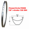 Обод двойной v brake PowerCircle P25D 12G 26"